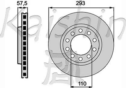 Kaishin CBR223 - Гальмівний диск autocars.com.ua
