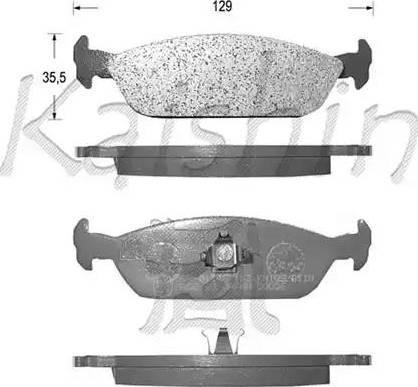 Kaishin D0006 - Тормозные колодки, дисковые, комплект autodnr.net