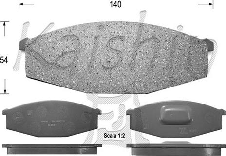 Kaishin D1026 - Гальмівні колодки, дискові гальма autocars.com.ua