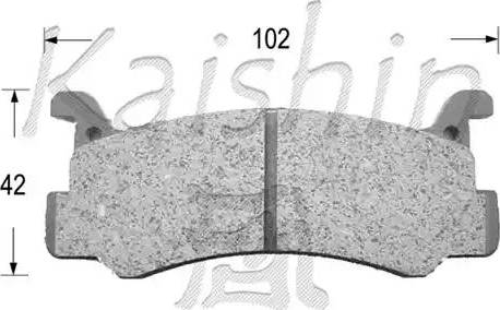 Kaishin D3031 - Тормозные колодки, дисковые, комплект autodnr.net