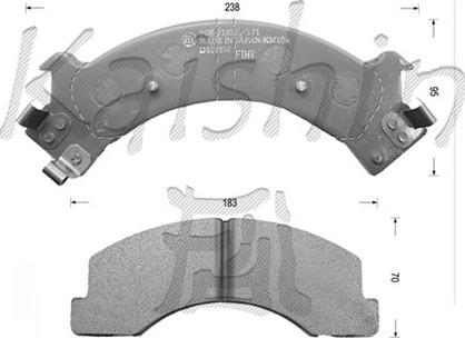 Kaishin D4018 - Гальмівні колодки, дискові гальма autocars.com.ua