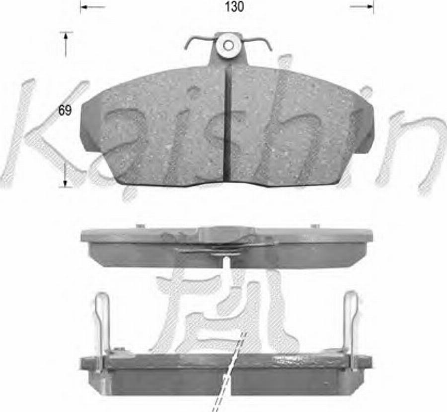 Kaishin D5103 - Гальмівні колодки, дискові гальма autocars.com.ua