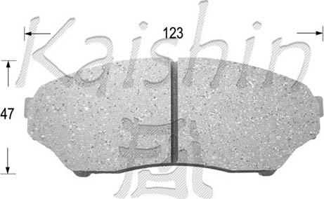 Kaishin D6089 - Тормозные колодки, дисковые, комплект autodnr.net