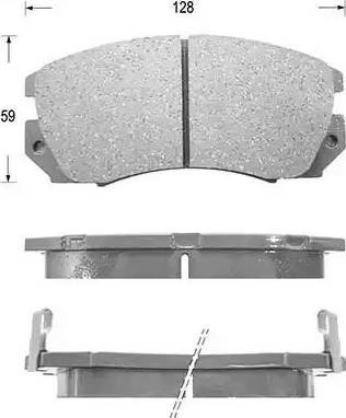 Kaishin D7017 - Тормозные колодки, дисковые, комплект autodnr.net