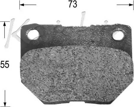 Kaishin D7053 - Тормозные колодки, дисковые, комплект autodnr.net