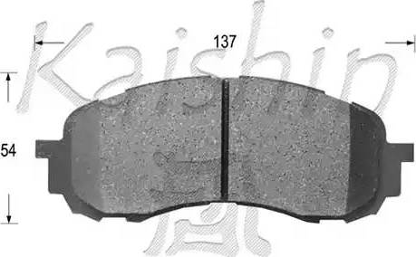 Kaishin D7058 - Гальмівні колодки, дискові гальма autocars.com.ua
