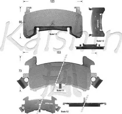 Kaishin D9989 - Гальмівні колодки, дискові гальма autocars.com.ua