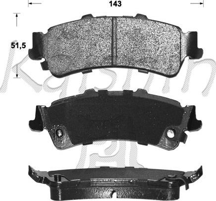 Kaishin FK10071 - Гальмівні колодки, дискові гальма autocars.com.ua