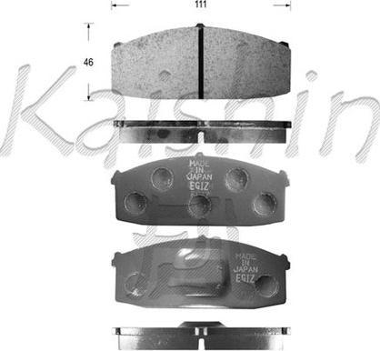 Kaishin FK1013 - Тормозные колодки, дисковые, комплект autodnr.net