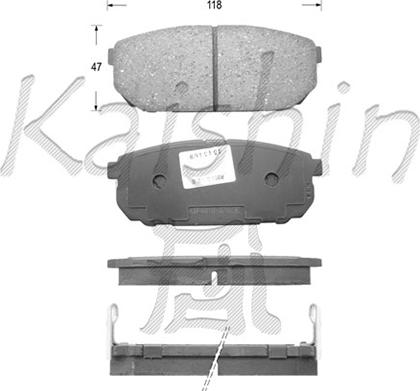 Kaishin FK11133 - Тормозные колодки, дисковые, комплект autodnr.net