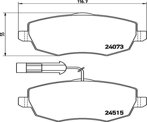 Kaishin FK20002 - Гальмівні колодки, дискові гальма autocars.com.ua