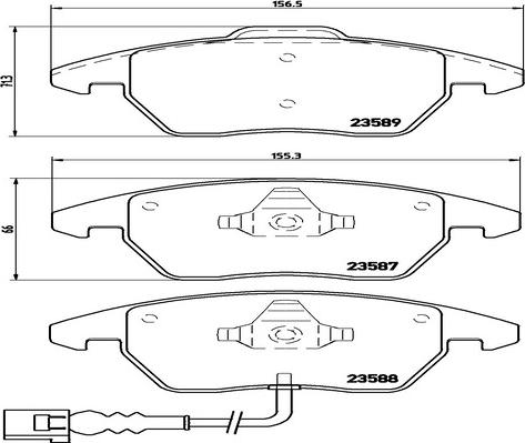 Kaishin FK20015 - Гальмівні колодки, дискові гальма autocars.com.ua