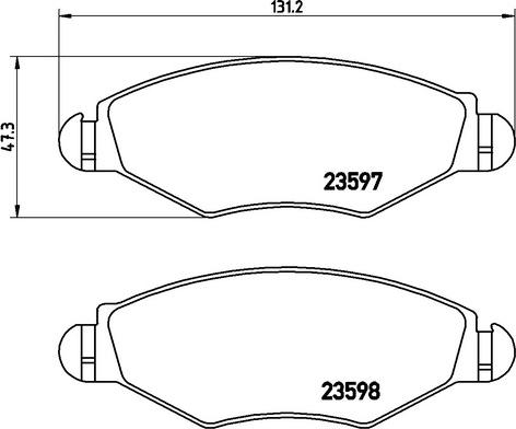 Kaishin FK20025 - Гальмівні колодки, дискові гальма autocars.com.ua