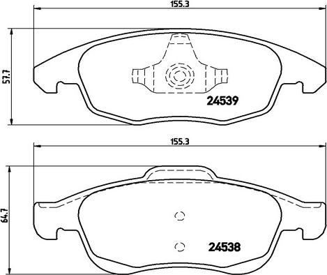 Kaishin FK20044 - Гальмівні колодки, дискові гальма autocars.com.ua