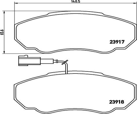 Kaishin FK20057 - Тормозные колодки, дисковые, комплект autodnr.net