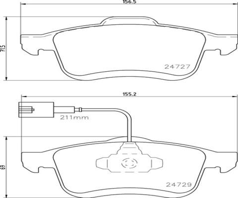 Kaishin FK20217 - Гальмівні колодки, дискові гальма autocars.com.ua