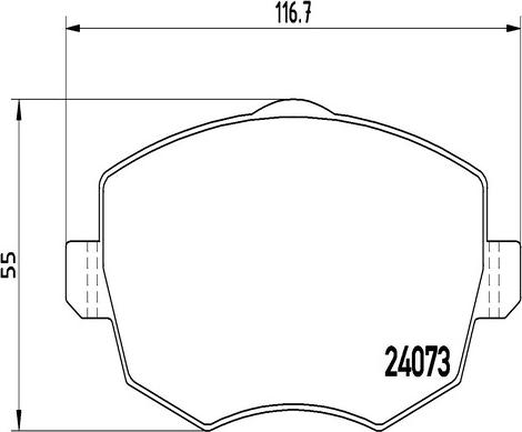 Kaishin FK20225 - Гальмівні колодки, дискові гальма autocars.com.ua