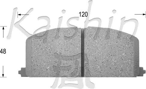 Kaishin FK2023 - Тормозные колодки, дисковые, комплект autodnr.net