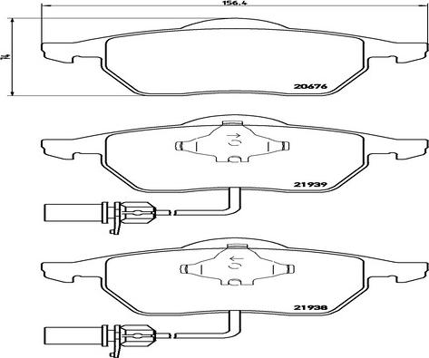 Kaishin FK20281 - Тормозные колодки, дисковые, комплект autodnr.net