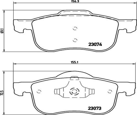 Kaishin FK20310 - Гальмівні колодки, дискові гальма autocars.com.ua