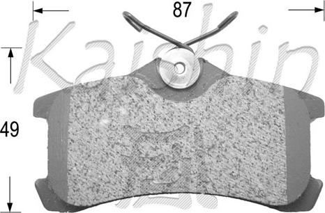Kaishin FK2220 - Гальмівні колодки, дискові гальма autocars.com.ua