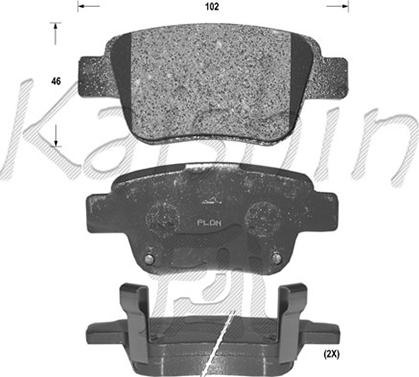 Kaishin FK2239 - Гальмівні колодки, дискові гальма autocars.com.ua