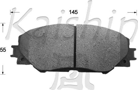 Kaishin FK2268 - Тормозные колодки, дисковые, комплект autodnr.net