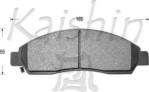 Kaishin FK4055 - Гальмівні колодки, дискові гальма autocars.com.ua