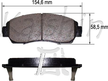 Kaishin FK5153 - Тормозные колодки, дисковые, комплект autodnr.net