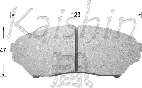 Kaishin FK6089 - Тормозные колодки, дисковые, комплект autodnr.net