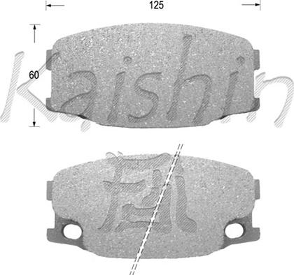 Kaishin FK6091 - Гальмівні колодки, дискові гальма autocars.com.ua