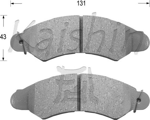 Kaishin FK7049 - Гальмівні колодки, дискові гальма autocars.com.ua