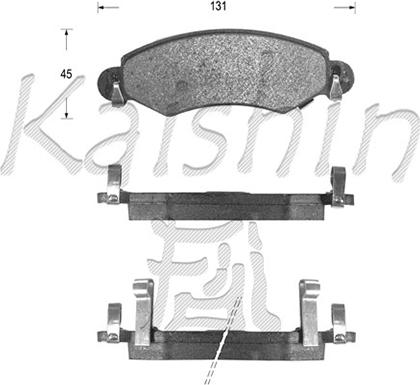 Kaishin FK9051 - Гальмівні колодки, дискові гальма autocars.com.ua