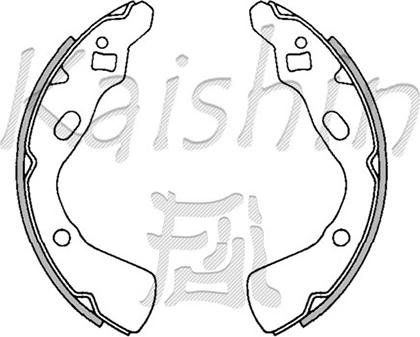 Kaishin K3369 - Комплект тормозных колодок, барабанные autodnr.net