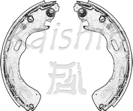 Kaishin K3382 - Комплект тормозных колодок, барабанные autodnr.net