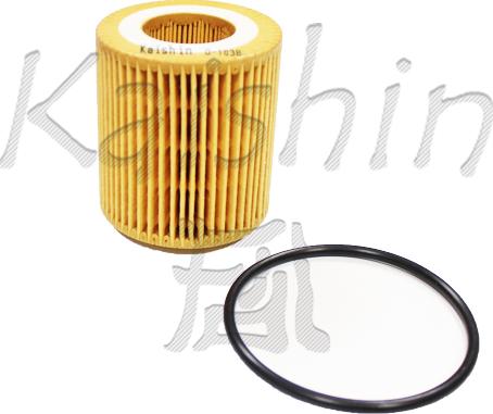 Kaishin O1038 - Масляний фільтр autocars.com.ua
