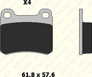 KALE 21140 157 04 - Гальмівні колодки, дискові гальма autocars.com.ua