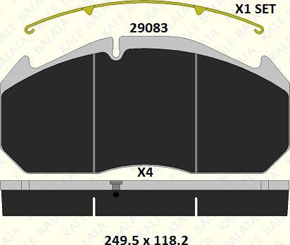 KALE 29083 282 14 - Тормозные колодки, дисковые, комплект autodnr.net