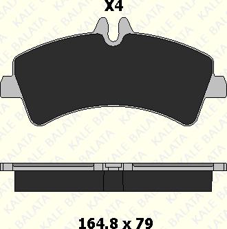 KALE 29217 208 04 - Тормозные колодки, дисковые, комплект autodnr.net