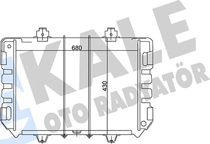 KALE OTO RADYATÖR 103000 - Радіатор, охолодження двигуна autocars.com.ua
