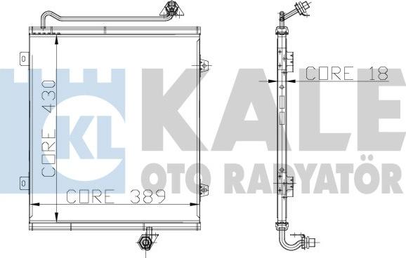 KALE OTO RADYATÖR 108900 - Конденсатор, кондиціонер autocars.com.ua