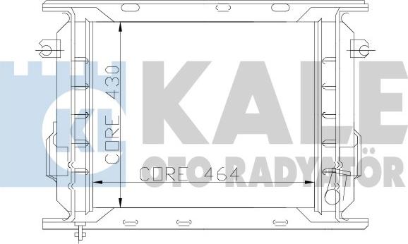 KALE OTO RADYATÖR 110895 - Радіатор, охолодження двигуна autocars.com.ua