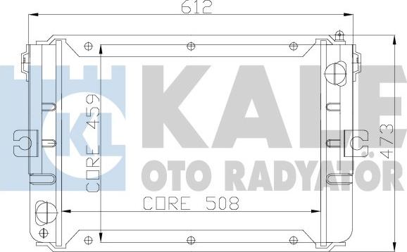 KALE OTO RADYATÖR 110900 - Радіатор, охолодження двигуна autocars.com.ua