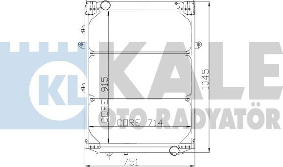 KALE OTO RADYATÖR 115398 - Радіатор, охолодження двигуна autocars.com.ua