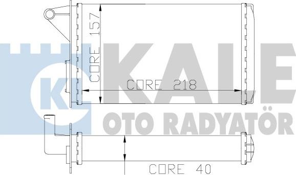 KALE OTO RADYATÖR 117100 - Теплообмінник, опалення салону autocars.com.ua