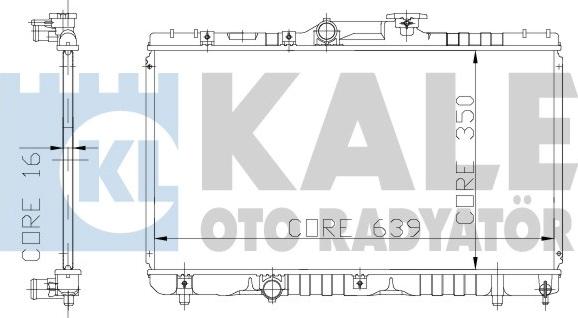 KALE OTO RADYATÖR 117200 - Радіатор, охолодження двигуна autocars.com.ua