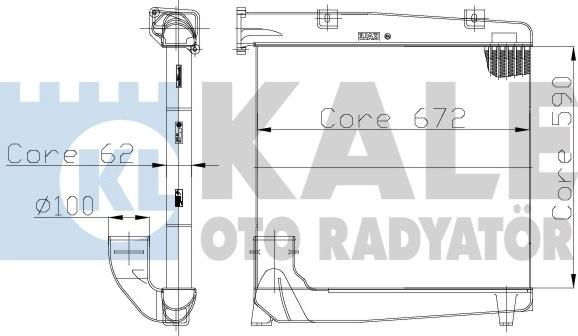 KALE OTO RADYATÖR 123600 - Интеркулер autocars.com.ua