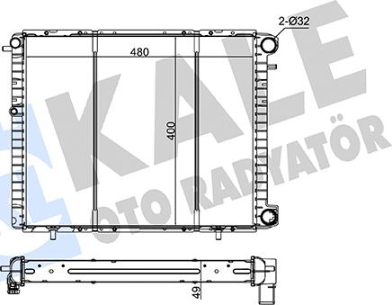 KALE OTO RADYATÖR 127400 - Радиатор, охлаждение двигателя autodnr.net