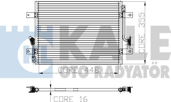 KALE OTO RADYATÖR 137000 - Конденсатор, кондиціонер autocars.com.ua