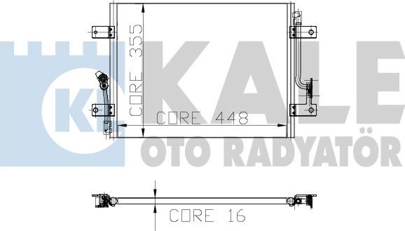 KALE OTO RADYATÖR 152300 - Конденсатор, кондиціонер autocars.com.ua